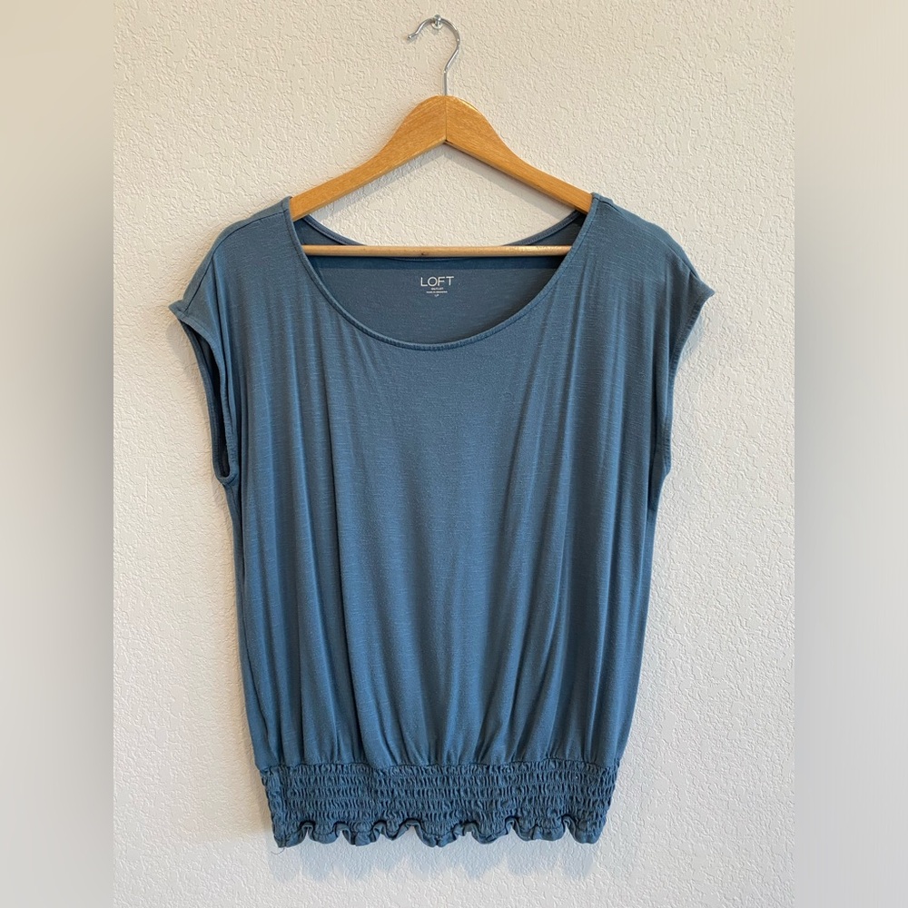 Loft - Size L - Navy Blue Blouse
